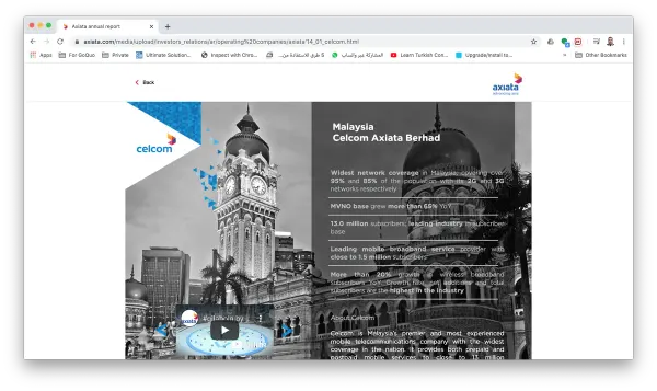 التقرير السنوي ٢٠١٤ لمجموعة شركات Axiata الآسيوية — ٦